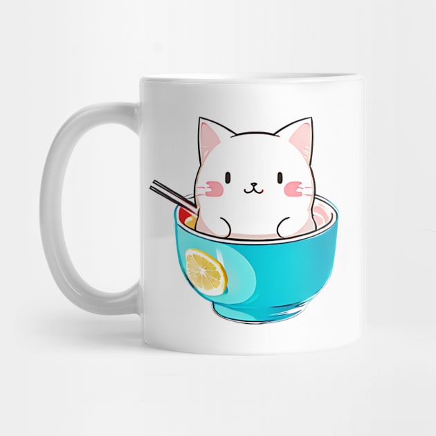 Cute Cat in a bowl by FusRohDuh